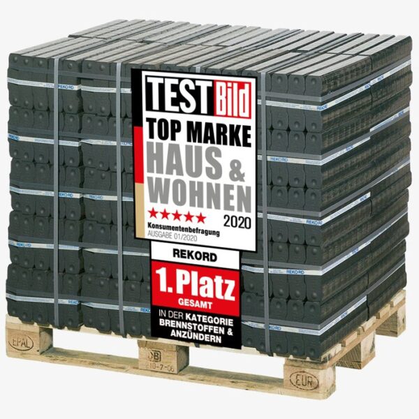 20 Paletten REKORD Braunkohlebriketts (40×25 kg) – 20 t Vorrat - Image 2