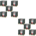 10 Paletten REKORD Braunkohlebriketts (40×25 kg) – Großvorrat 10 t