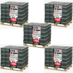 5 Paletten REKORD Braunkohlebriketts (40×25 kg) – Vorratspaket